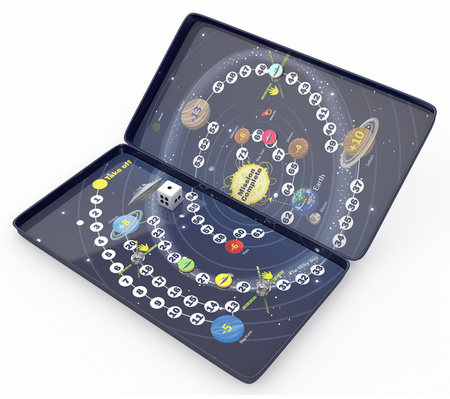 Podróżna gra magnetyczna The Purple Cow - Kosmiczna misja