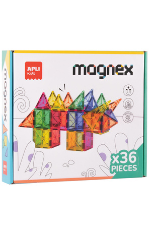 Klocki magnetyczne Magnex Apli Kids 36 el.