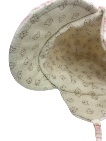 Czapka dziecięca jesienna zimowa Doll z troczkami i daszkiem