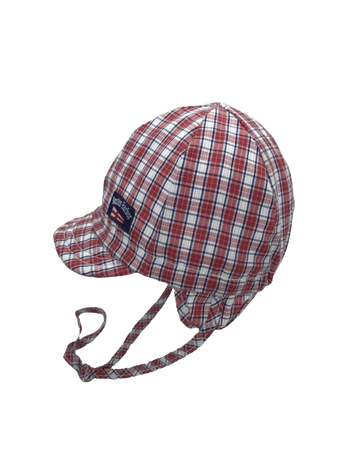 Czapka dziecięca wiosenna Doll z troczkami i daszkiem