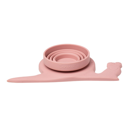 Silikonowa Miarka Ślimak Scrunch - Pudrowy Róż