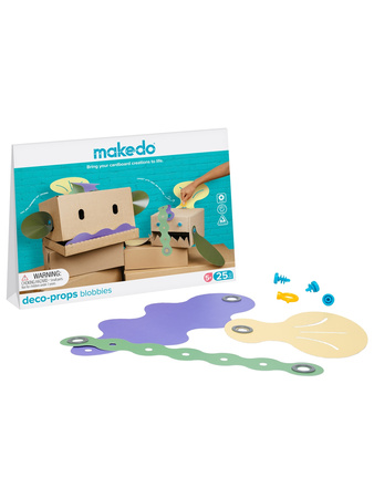 Zestaw kreatywnych kształtów Makedo Deco-Props - Blobbies 25 el.