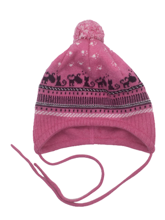 czapka zimowa Maximo Teens Girl ciemny fiolet