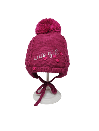 czapka zimowa Maximo Teens Girl ciemny fiolet