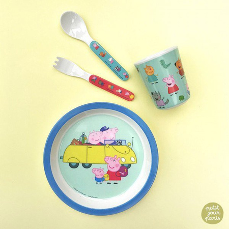 Talerzyk deserowy fi 18 cm, Świnka Peppa | Petit Jour Paris®