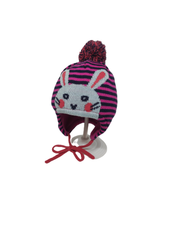 Czapka zimowa MAXIMO Mini z pomponem i troczkami