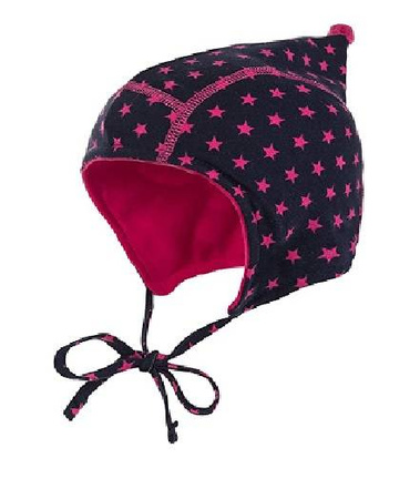 Czapka zimowa przejściowa Maximo Baby z troczkami 