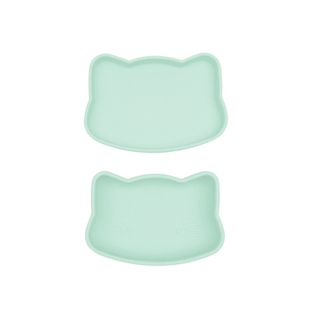 Zamykany silikonowy pojemnik Kotek We Might Be Tiny - Minty Green