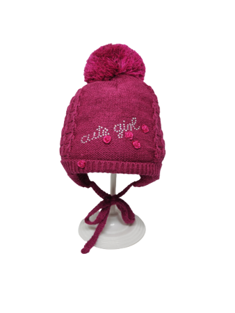 czapka zimowa Maximo Teens Girl ciemny fiolet