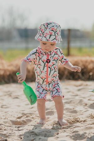 Zestaw UV kombinezon kąpielowy i kapelusz Ducksday Coco