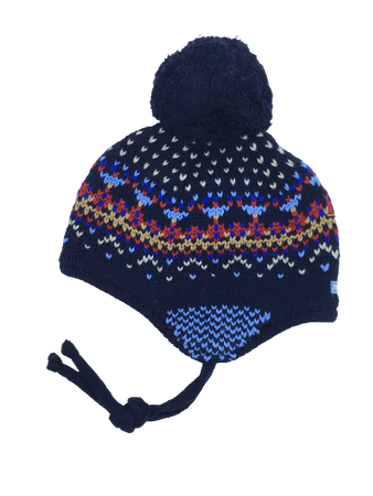 Czapka zimowa przejściowa Maximo Baby z pomponem i troczkami