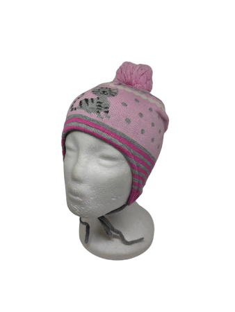 Czapka zimowa przejściowa Maximo Mini z pomponem i troczkami