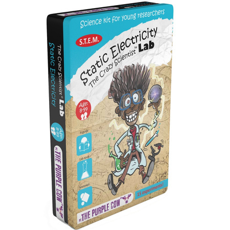 Zestaw do robienia eksperymentów The Purple Cow - ElektrycznośÄ statyczna
