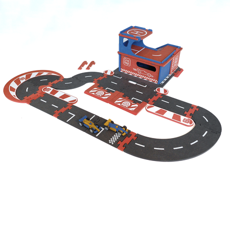DIY Garaż pit-stopowy i tor wyścigowy | Croc Toys®