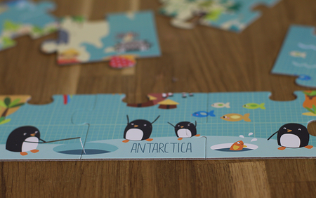 Puzzle XL Apli Kids - Mapa świata 3+