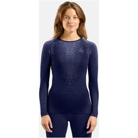 Bielizna termoaktywna z długim rękawem ODLO PERFORMANCE WARM BLACKCOMB BL TOP crew neck l/s