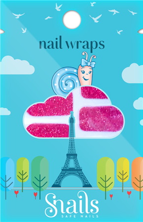Naklejany lakier Nail Wraps Snails - Red Carpet