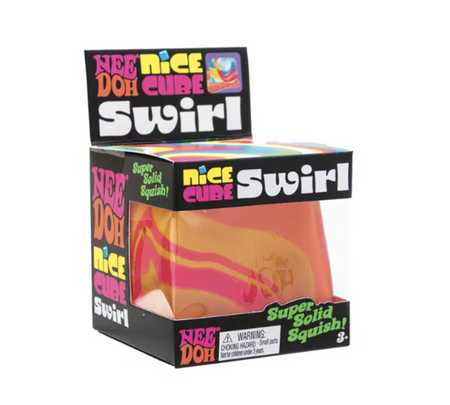 Schylling Gniotek sensoryczny Nice Cube SWIRL (SET: 12 szt) | Bigjigs Toys®