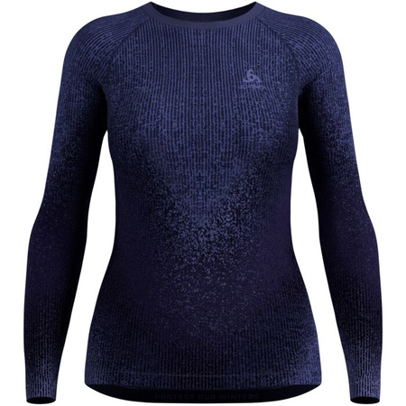Bielizna termoaktywna z długim rękawem ODLO PERFORMANCE WARM BLACKCOMB BL TOP crew neck l/s