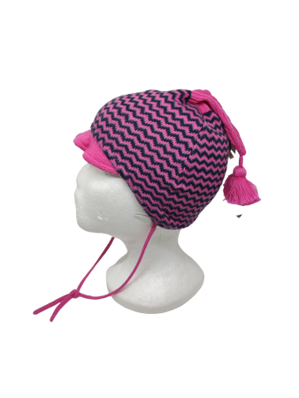 Czapka zimowa przejściowa Maximo Mini z pomponem i troczkami