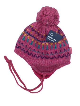 Czapka zimowa przejściowa Maximo Baby z troczkami 