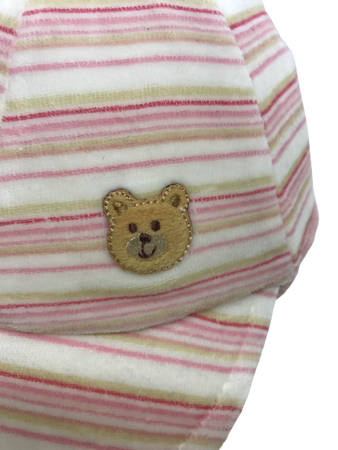 Czapka dziecięca jesienna zimowa Doll z troczkami i daszkiem