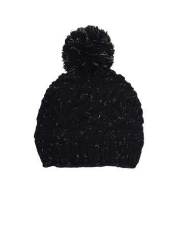 Czapka przejściowa zimowa Maximo Kids czarny z pomponem