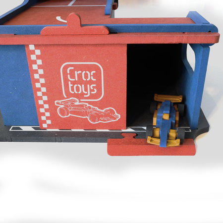 DIY Garaż pit-stopowy i tor wyścigowy | Croc Toys®
