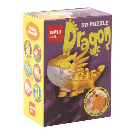 Puzzle 3D Apli Kids Smoki - PomaraÅczowy