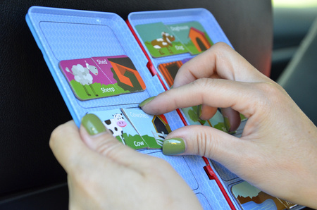 Podróżna gra magnetyczna The Purple Cow - Puzzle Zwierzęta i ich domy