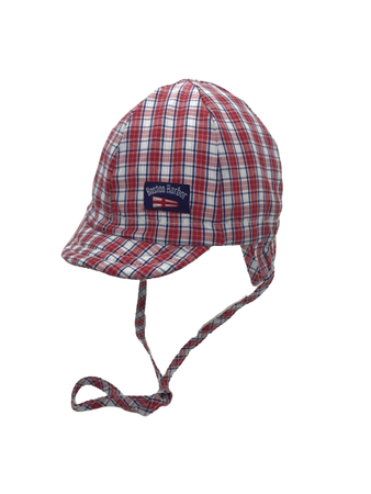 Czapka dziecięca wiosenna Doll z troczkami i daszkiem