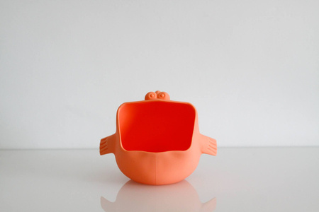 Silikonowy Czerpak Rozdymka Scrunch - Koralowy