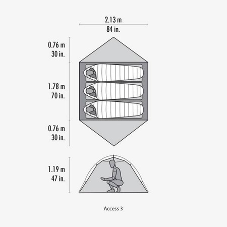 Namiot 3-osobowy MSR Access 3 MSR