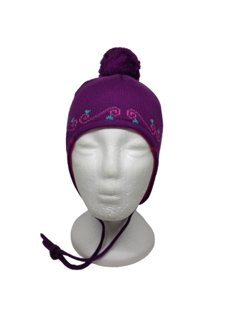 czapka zimowa Maximo Teens Girl ciemny fiolet