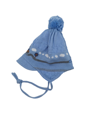 Czapka zimowa przejściowa Maximo Baby z troczkami