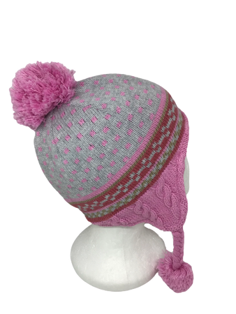 Czapka zimowa MAXIMO Mini z troczkami i pomponem