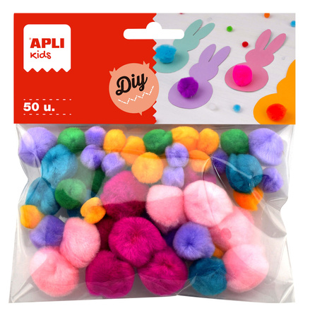 Pompony Apli Kids - Pastelowe kolory