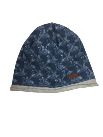 Czapka przejściowa jesienna Maximo Teens niebieski wzór