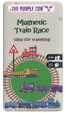 Podróżna gra magnetyczna The Purple Cow - Wyścig pociÄgów