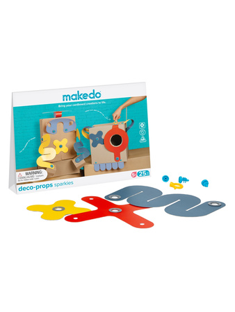 Zestaw kreatywnych kształtów Makedo Deco-Props - Sparkies 25 el.