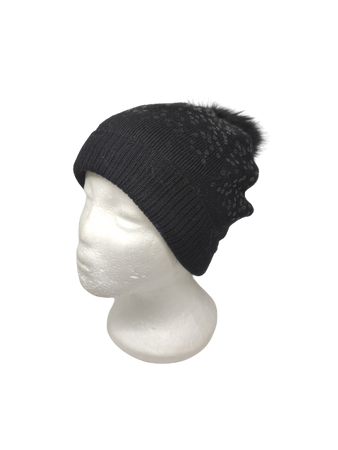 Czapka zimowa MAXIMO Kids z pomponem i cekinami