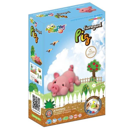 Jumping Clay | Zestaw kreatywny Farma - Świnka