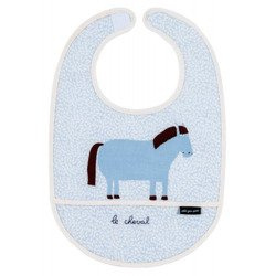 Śliniak z kieszonką, bawełniany, Konik, seria Farma | Maison Petit Jour®