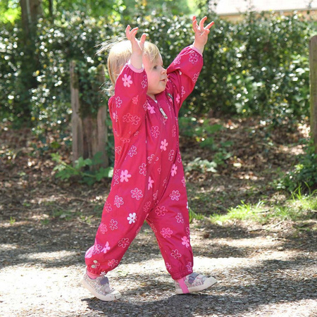 Kombinezon przeciwdeszczowy z podszewką All In One LittleLife - Flowers 18-24m