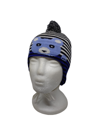 Czapka zimowa MAXIMO Mini z pomponem i troczkami