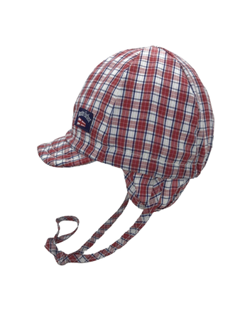 Czapka dziecięca wiosenna Doll z troczkami i daszkiem