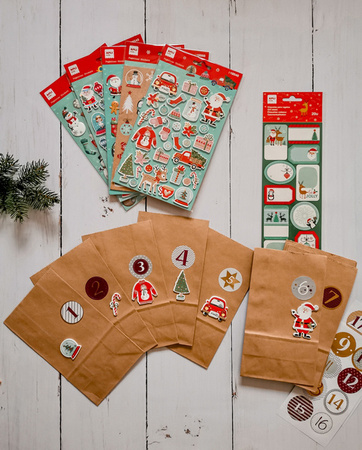 Etykiety świąteczne Apli Kids - Renifery