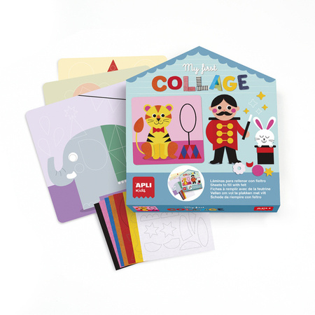 Mój pierwszy zestaw artystyczny Apli Kids - Kolaże z filcu