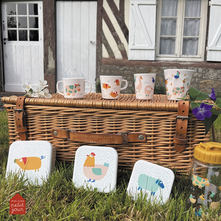 Łyżka melaminowa dla dzieci, Farma | Maison Petit Jour®