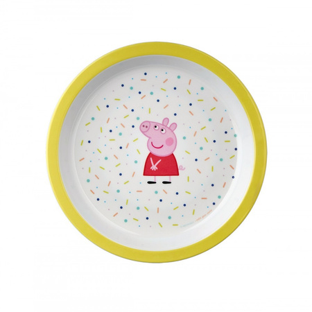Talerzyk fi 18 cm żółty - Świnka Peppa | Petit Jour Paris®
